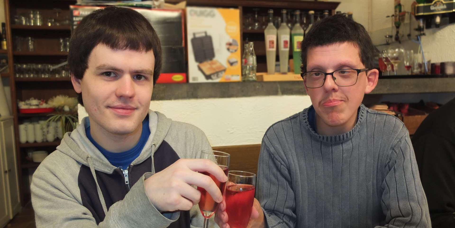 Moi avec mon frère.